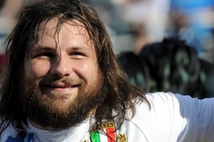 Martin Castrogiovanni, pilone della Nazionale Rugby italiana 2012.