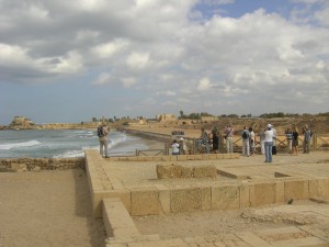 Cesarea Marittima antica, vista scavi arena.