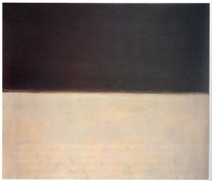 Senza titolo (nero su grigio), 1969, acrilico su tela, collezione Kate Rothko Prizel.