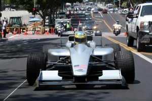 Formula E per le strade di Los Angeles.