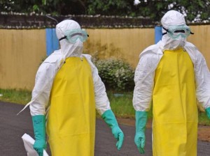 Tute di protezione anti-Ebola.