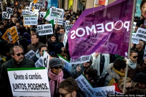 Political Party 'Podemos' March In Madrid