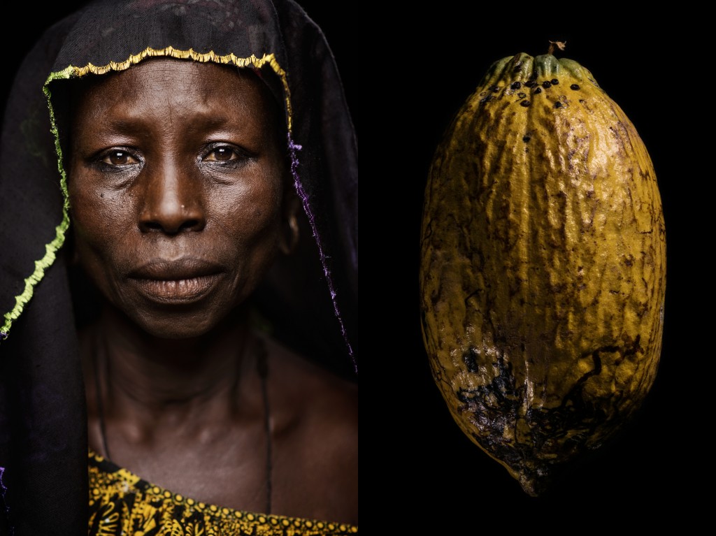 H.LE NUOVE DONNE DEL CACAO. Sanata Bamba. Villaggio di Gho, Costa d'Avorio. 27.5.2015. FOTO FRANCESCO ZIZOLA PER LUIGI ZAINI spa