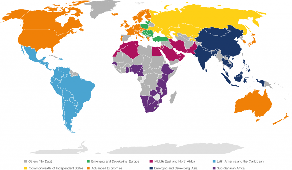 mappa sviluppo economico mondo